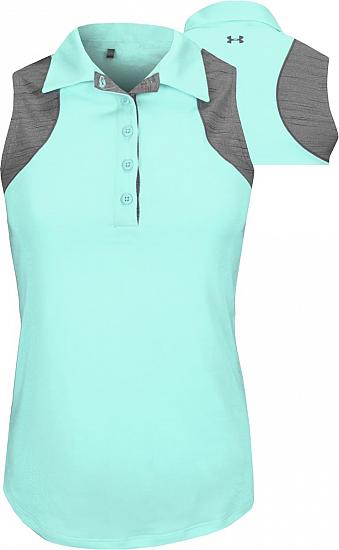Under Armour Women's Space Tech Sleeveless Golf Shirts - CLEARANCE