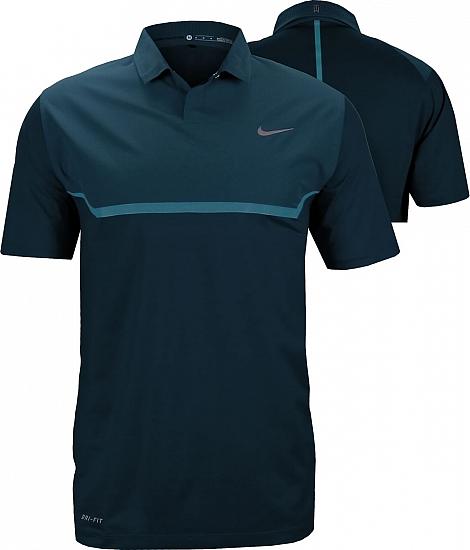 Nike Tiger Woods Dri-FIT Elite Cool Carbon Golf Shirts - CLOSEOUTS