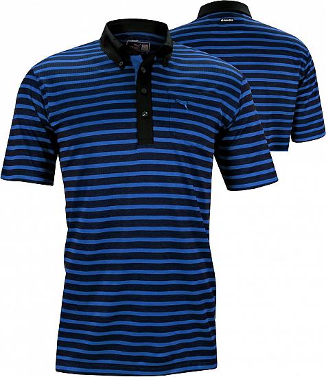 Puma Stripe Pocket Golf Shirts - CLEARANCE