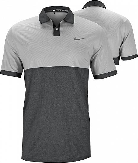 Nike Tiger Woods Dri-FIT Velocity Max Jacquard Golf Shirts - CLOSEOUTS CLEARANCE