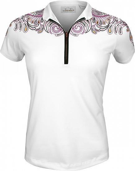 EP Pro Women's Tour-Tech Paisley Print Golf Shirts - CLEARANCE