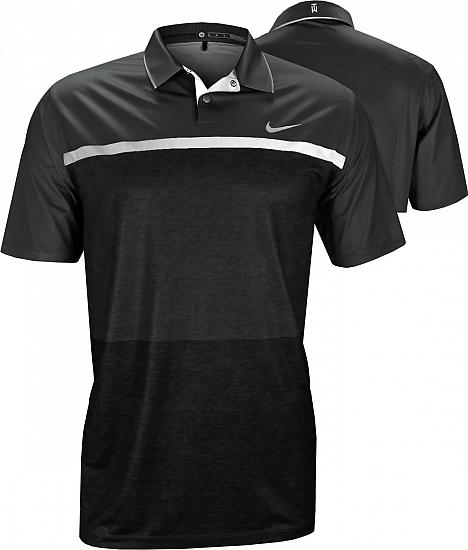 Nike Tiger Woods Dri-FIT Mobility Print Golf Shirts - CLEARANCE