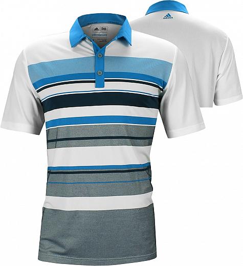 Adidas ClimaCool Graphic Chest Stripe Golf Shirts - ON SALE!