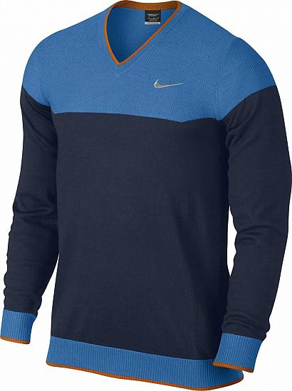 Nike Dri-FIT Range CB V-Neck Golf Sweaters - CLOSEOUTS