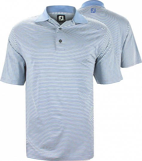FootJoy ProDry Lisle Feeder Stripe Custom Logo Golf Shirts