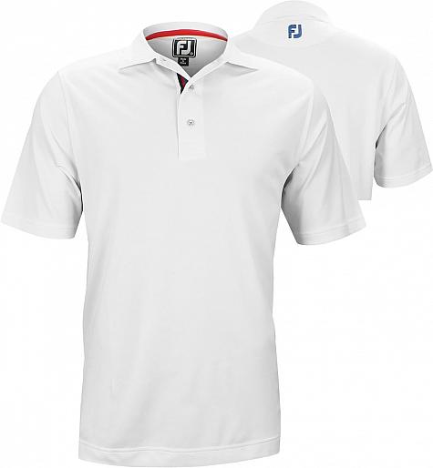 FootJoy ProDry Performance Stretch Pique Ribbon Placket Custom Logo Golf Shirts