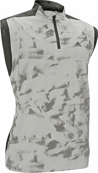 Adidas ClimaStorm Competition Print Quarter-Zip Golf Wind Vests - ON SALE!