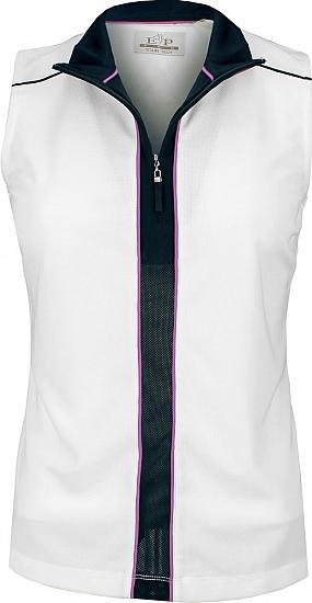 EP Pro Women's Tour-Tech Vertical Color Blocked Sleeveless Golf Shirts - ON SALE!