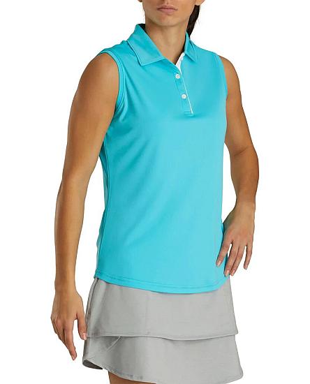 FootJoy Women's Performance Sleeveless Golf Shirts - FJ Tour Logo Available - Previous Season Style