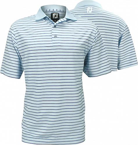 FootJoy Heather Lisle Multi Stripe Knit Collar Golf Shirts - Chatham Collection - ON SALE!