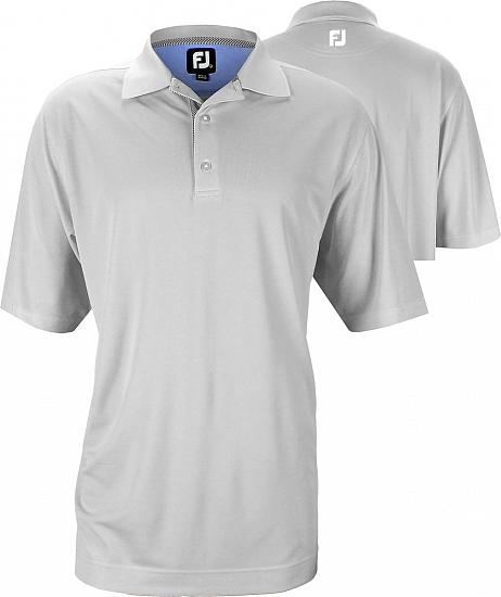 FootJoy Smooth Pique Solid Knit Collar Golf Shirts - Birch Bay Collection