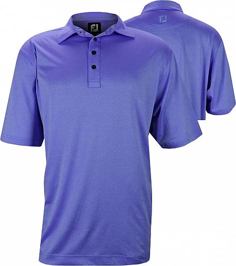 FootJoy Diamond Textured Jacquard Self Collar Golf Shirts - Birch Bay Collection - ON SALE!