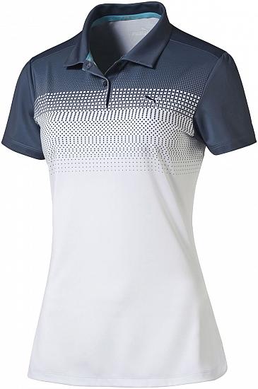 Puma Women's DryCELL Colorblock Fade Golf Shirts - CLEARANCE