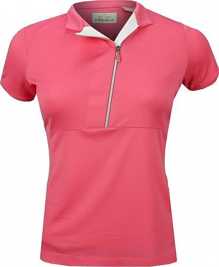 EP Pro Women's Tour-Tech Asymmetric Zip Golf Shirts - CLEARANCE