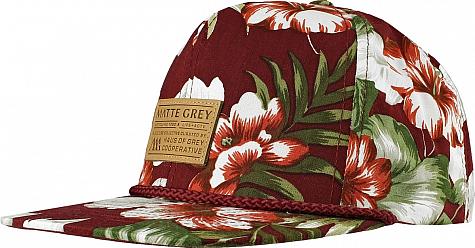 Matte Grey Mini Hex Badge Aloha Adjustable Golf Hats