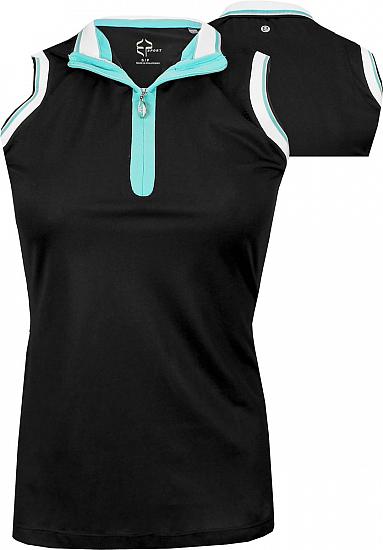 EP Sport Women's Apollo Mesh Blocked Sleeveless Golf Shirts - ON SALE!