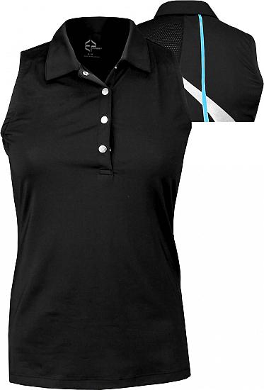 EP Sport Women's Jupiter Reflective Placed Print Sleeveless Golf Shirts - ON SALE!