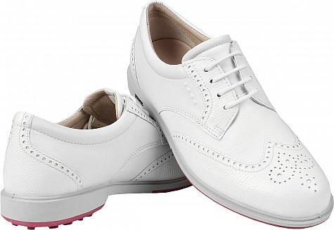 Ecco Classic Hydromax Hybrid Wingtip Women's Spikeless Golf Shoes - CLEARANCE