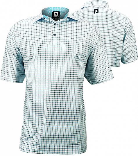 FootJoy Stretch Lisle Print Self Collar Golf Shirts - Maui Collection