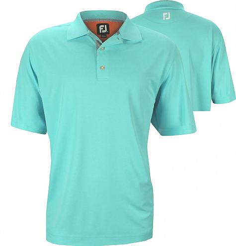 FootJoy Smooth Pique Solid Knit Collar Golf Shirts - Maui Collection - ON SALE