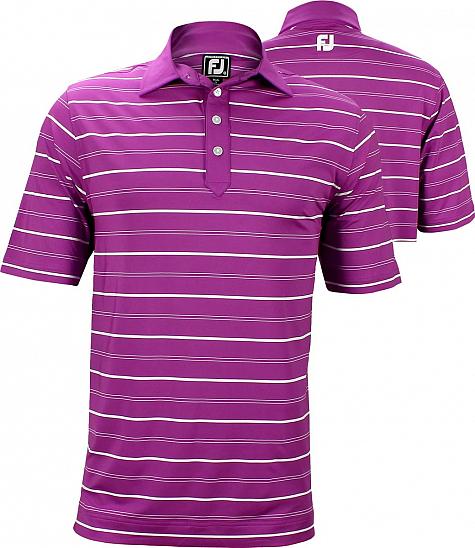 FootJoy Stretch Lisle Stripe Athletic Fit Golf Shirts - ON SALE!