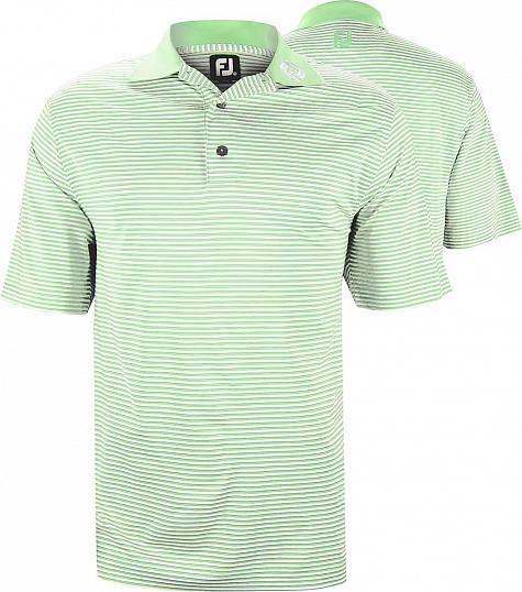 FootJoy ProDry Lisle Feeder Stripe Tour Logo Golf Shirts - ON SALE!