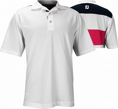 FootJoy Pieced Back Stretch Pique Knit Collar Golf Shirts - Sanibel Island Collection - ON SALE!