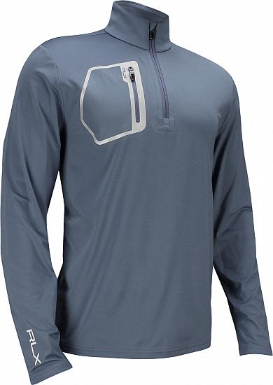 RLX Brushed Back Tech Jersey Half-Zip Golf Pullovers