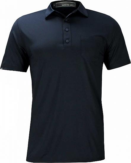 Matte Grey Cadet Jersey Golf Shirts