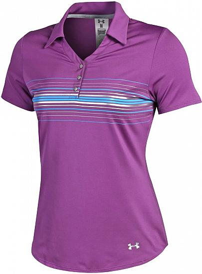 Under Armour Women's Shazam Metallic Print Golf Shirts - CLEARANCE