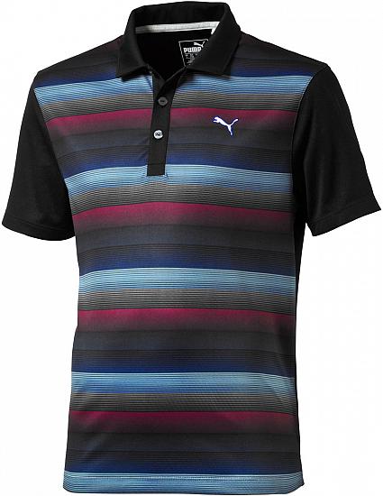 Puma DryCELL Road Map Stripe Junior Golf Shirts - ON SALE!