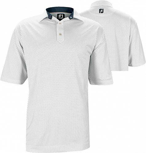 FootJoy X Print Lisle Self Collar Golf Shirts - Lexington Collection - FJ Tour Logo Available - ON SALE!