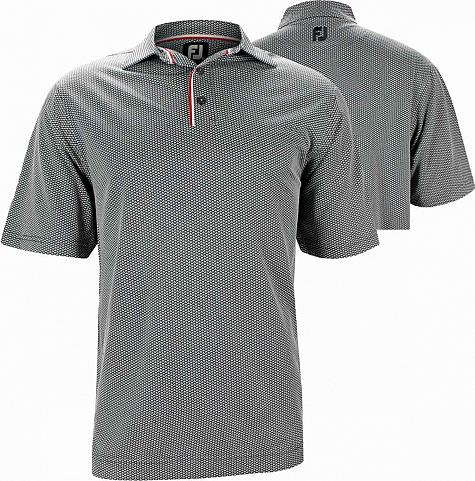 FootJoy V-Jacquard Placket and Neck Taping Golf Shirts - Lexington Collection - ON SALE!
