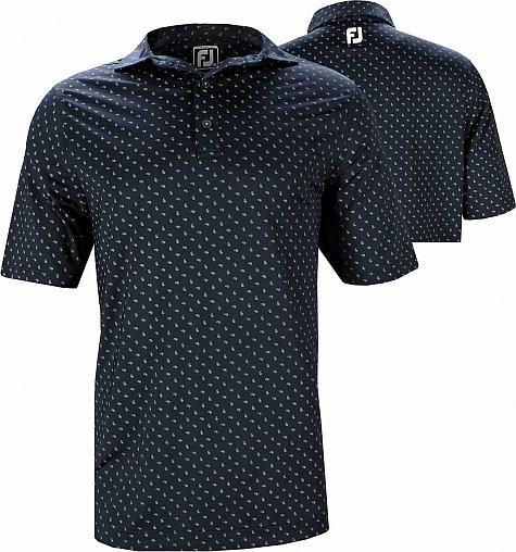 FootJoy Lisle Paisley Print Spread Collar Golf Shirts - Athletic Fit - Lexington Collection - FJ Tour Logo Available - ON SALE!
