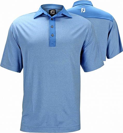 FootJoy Heather Lisle Solid Trim Self Collar Golf Shirts - Gulf Shores Collection - FJ Tour Logo Available - ON SALE!