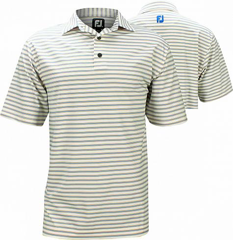 FootJoy Lisle Multi Stripe Self Collar Golf Shirts - Gulf Shores Collection - ON SALE