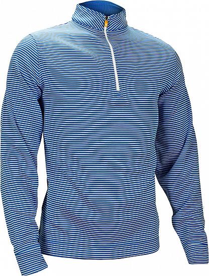 FootJoy Double Knit Mid Layer Open Bottom Half-Zip Golf Pullovers - Gulf Shores Collection
