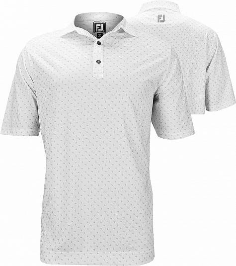 FootJoy Lisle Paisley Print Spread Collar Golf Shirts - Riverside Collection - FJ Tour Logo Available - ON SALE!