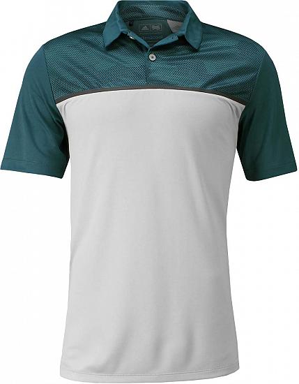 Adidas ClimaCool Blocked Print Golf Shirts - ON SALE!