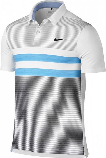 Nike Dri-FIT Modern Transition Dry Stripe Golf Shirts - CLOSEOUTS