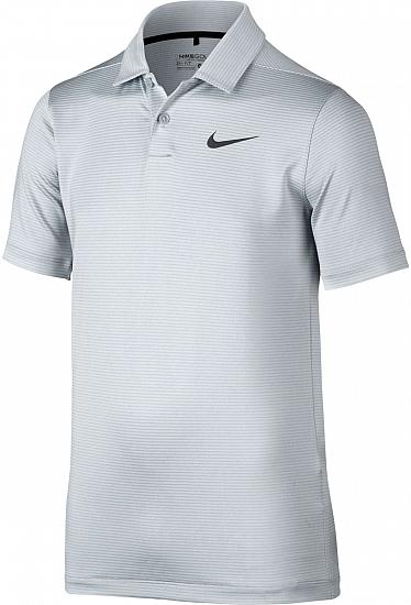 Nike Tiger Woods Dri-FIT Control Stripe Junior Golf Shirts - CLOSEOUTS
