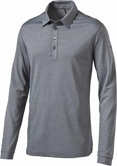 Puma DryCELL Tailored Microstripe Long Sleeve Golf Shirts - ON SALE!