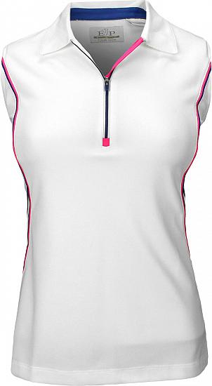 EP Pro Women's Tour-Tech Contrast Piped Sleeveless Golf Shirts - ON SALE!