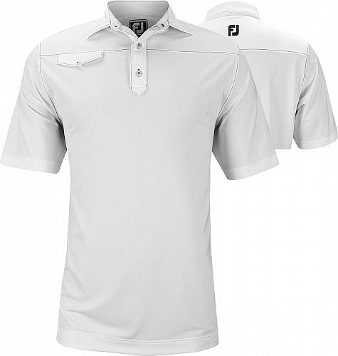 FootJoy ProDry Performance Lisle Faux Pocket Golf Shirts - Athletic Fit - FJ Tour Logo Available - ON SALE