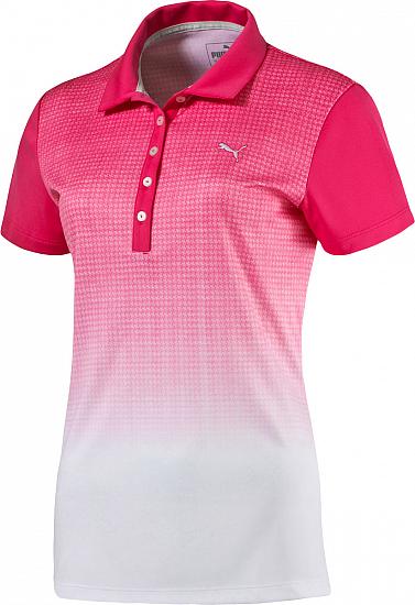 Puma Women's DryCELL Texture Fade Golf Shirts - CLEARANCE