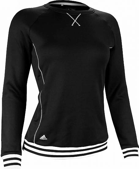 Adidas Women's ClimaWarm Crew Long Sleeve Golf Sweaters - CLEARANCE