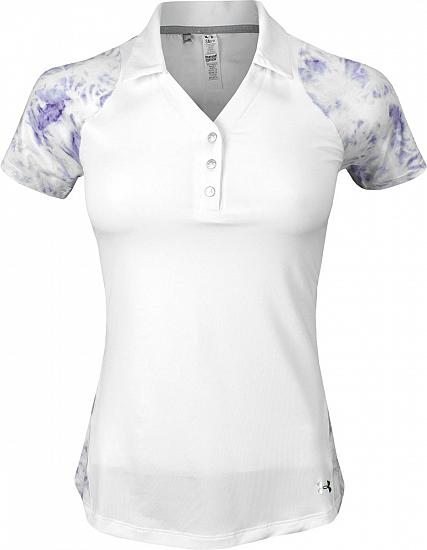 Under Armour Women's Spy Dye Short Sleeve Golf Shirts - CLEARANCE