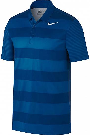 Nike Dri-FIT Breathe Bold Stripe Golf Shirts