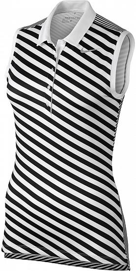 Nike Women's Dri-FIT Precision Print Sleeveless Golf Shirts - CLOSEOUTS