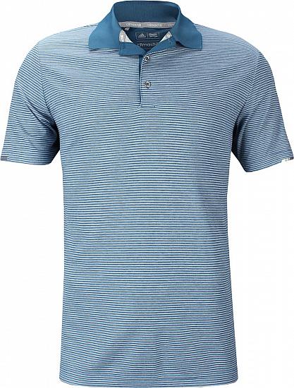 Adidas ClimaChill Heather Microstripe Golf Shirts